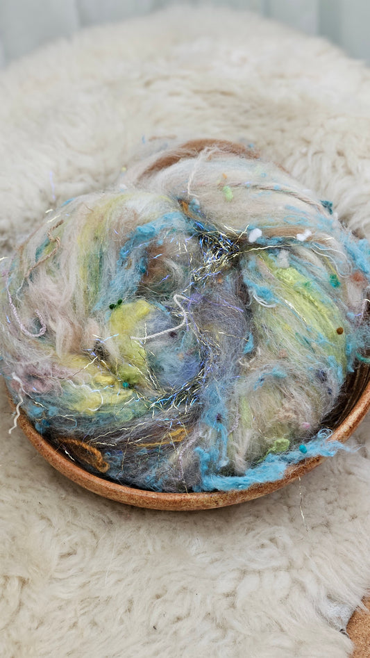 Luxe Layered Textured Art Batt - 005 - 2 ounces | 57 grams