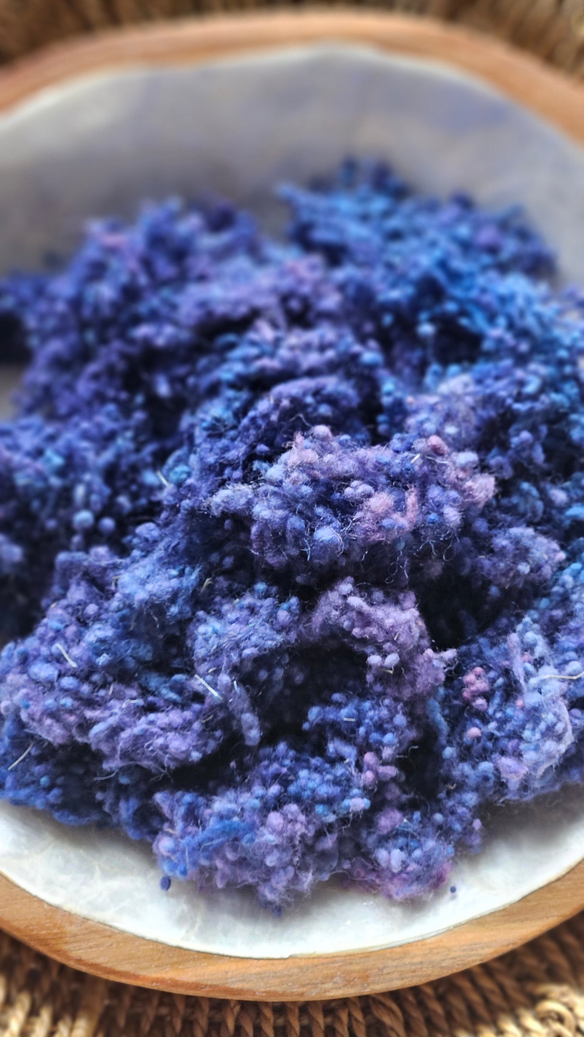 Alesia - hand-dyed fine wool nepps for fiber blending and felting - 1 oz | 28 g