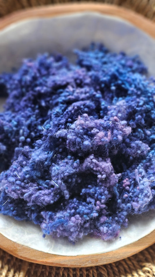 Alesia - hand-dyed fine wool nepps for fiber blending and felting - 1 oz | 28 g