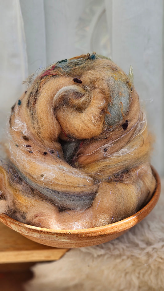 Luxe Layered Textured XL Art Batt - 233 - 3.2 ounces | 91 grams