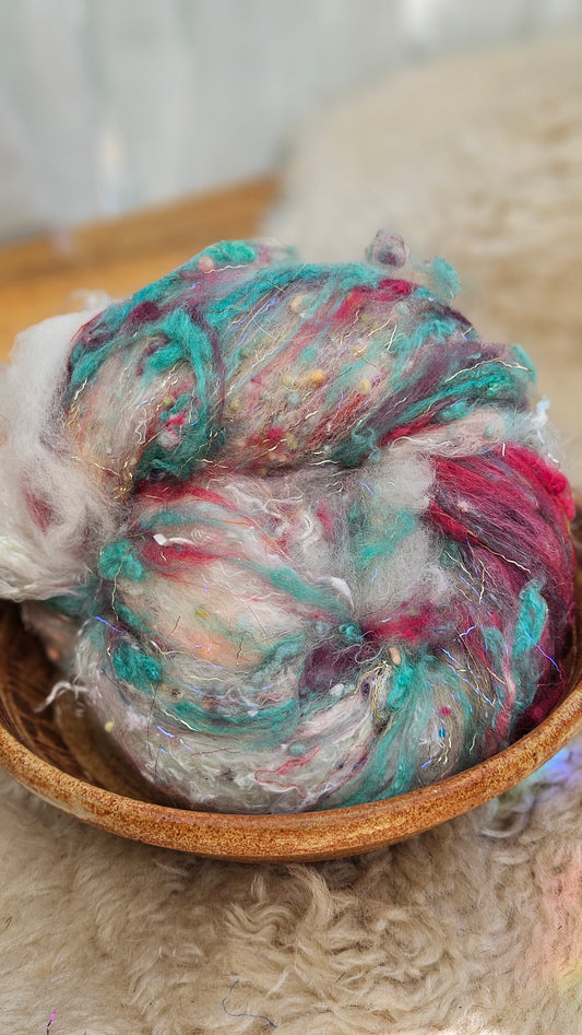 Luxe Layered Textured Art Batt - 044 - 2 ounces | 57 grams