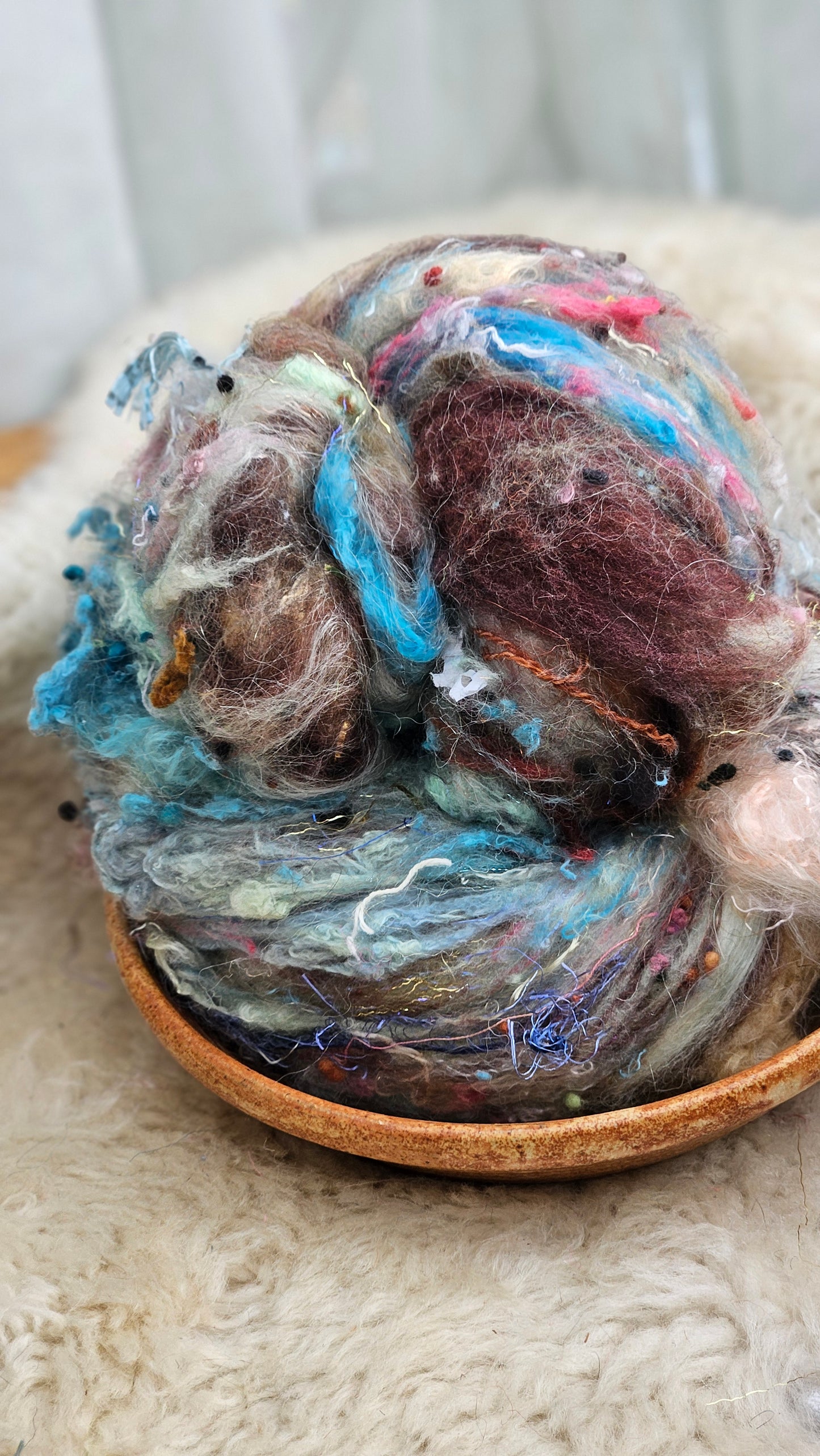 Luxe Layered Textured XL Art Batt - 219 - 3.5 ounces | 99 grams