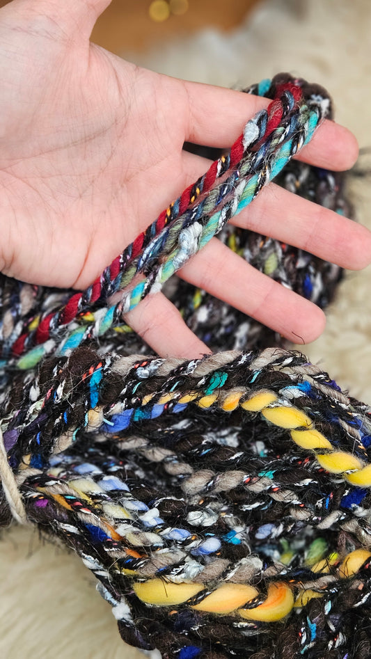 ECHO - Bulky Handspun Art Yarn XL Skein - 58 yards | 6.7 ounces | 190 grams