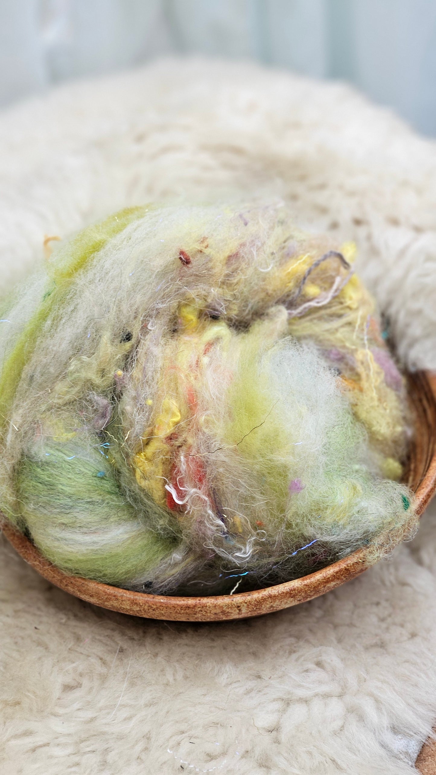 Luxe Layered Textured Art Batt - 028 - 2 ounces | 57 grams