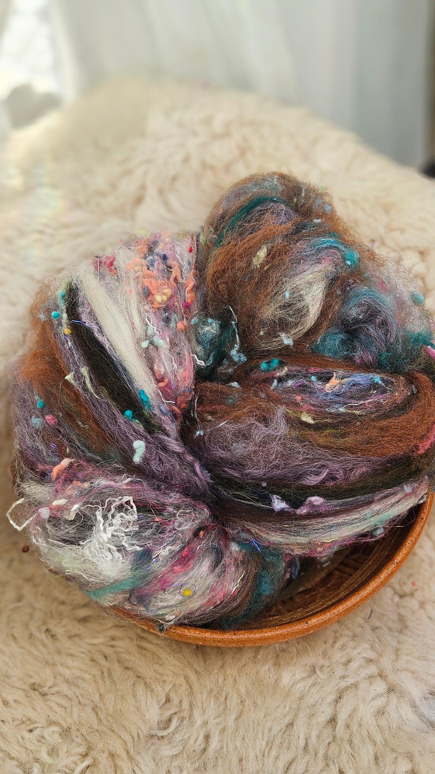 Luxe Layered Textured XL Art Batt - 257 - 3.8 ounces | 108 grams