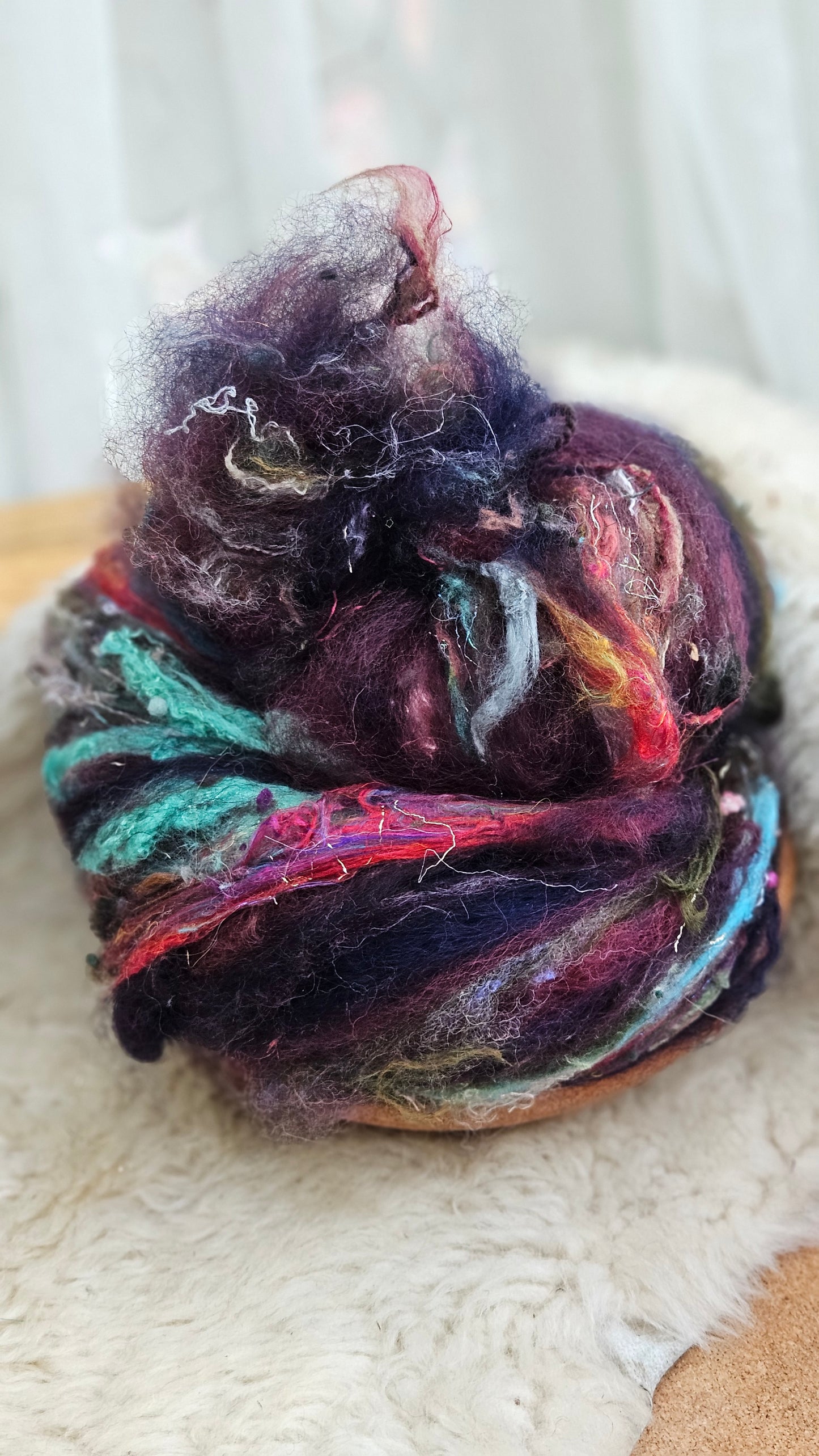 Luxe Layered Textured XL Art Batt - 247 - 5.5 ounces | 156 grams