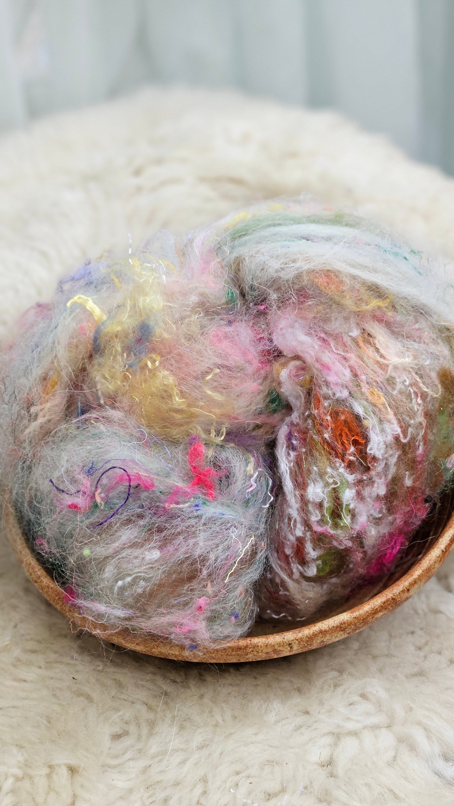 Luxe Layered Textured Art Batt - 021 - 2 ounces | 57 grams