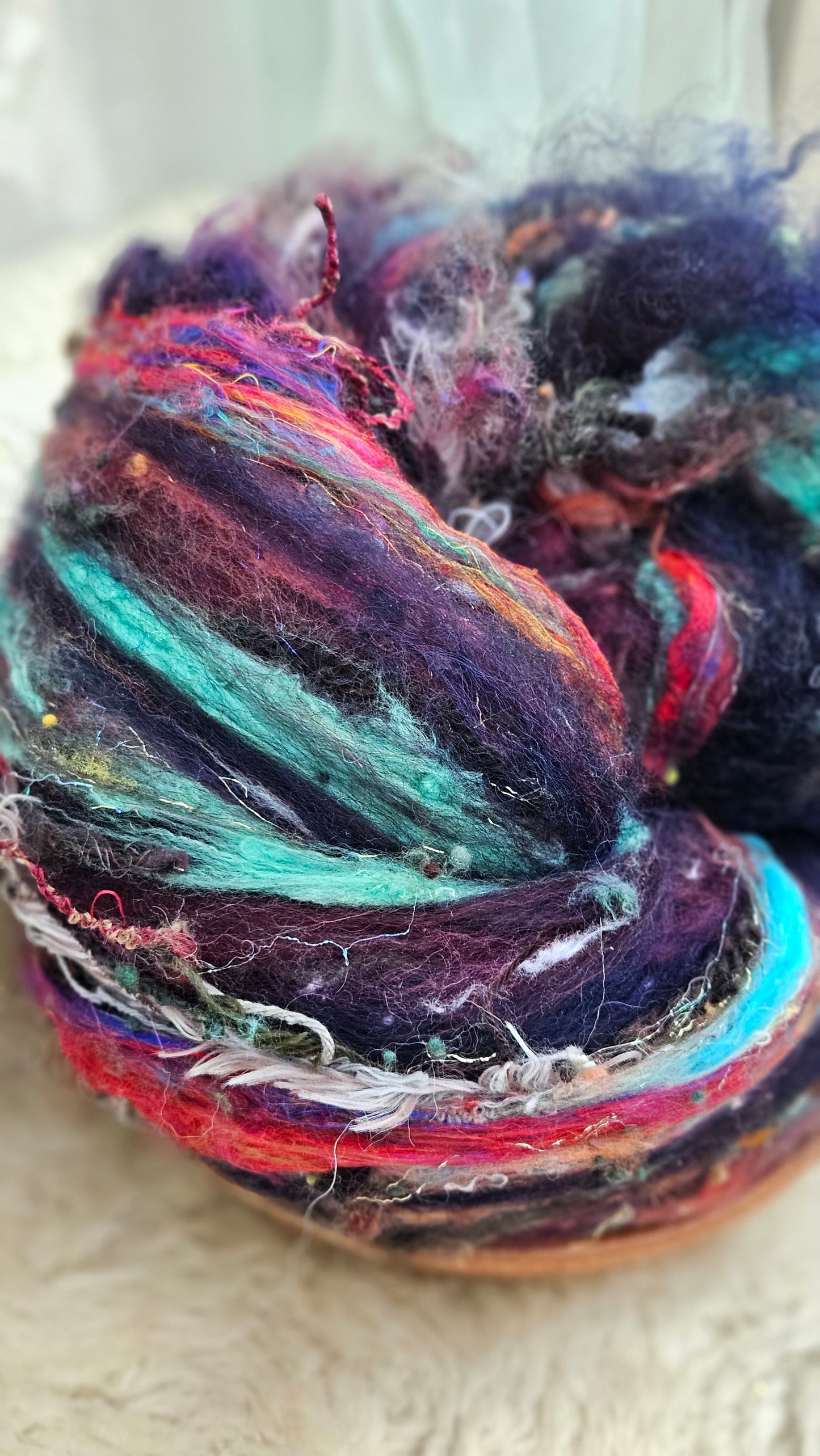 Luxe Layered Textured XL Art Batt - 247 - 5.5 ounces | 156 grams