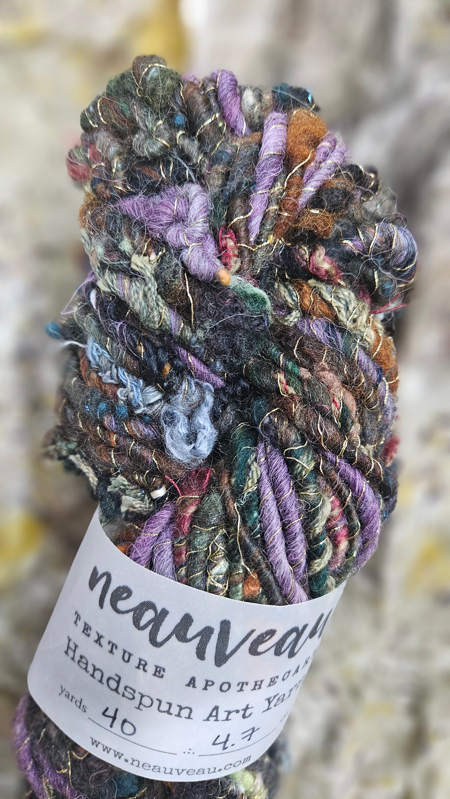 Handspun Bulky Art Yarn - Enchanted Forest Collection 04