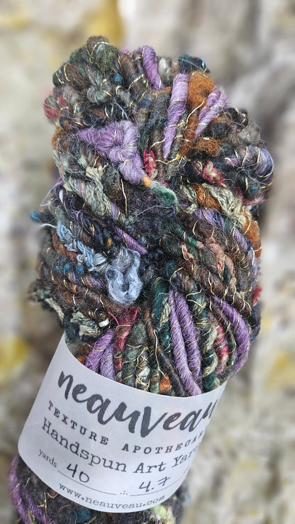 Handspun Bulky Art Yarn - Enchanted Forest Collection 04