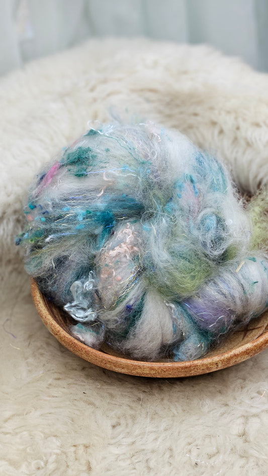 Luxe Layered Textured Art Batt - 033 - 2 ounces | 57 grams