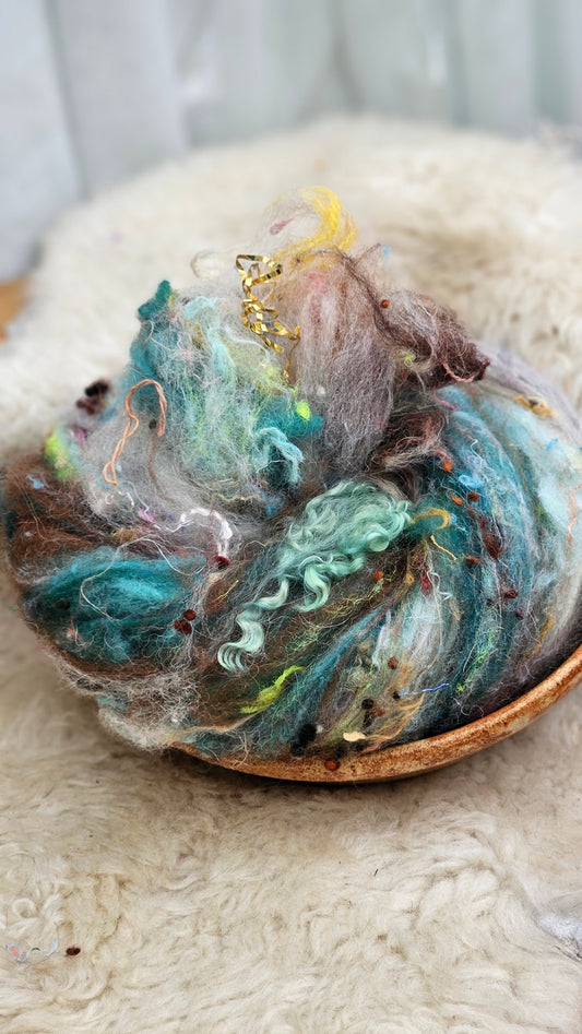 Luxe Layered Textured XL Art Batt - 215 - 3.7 ounces | 105 grams