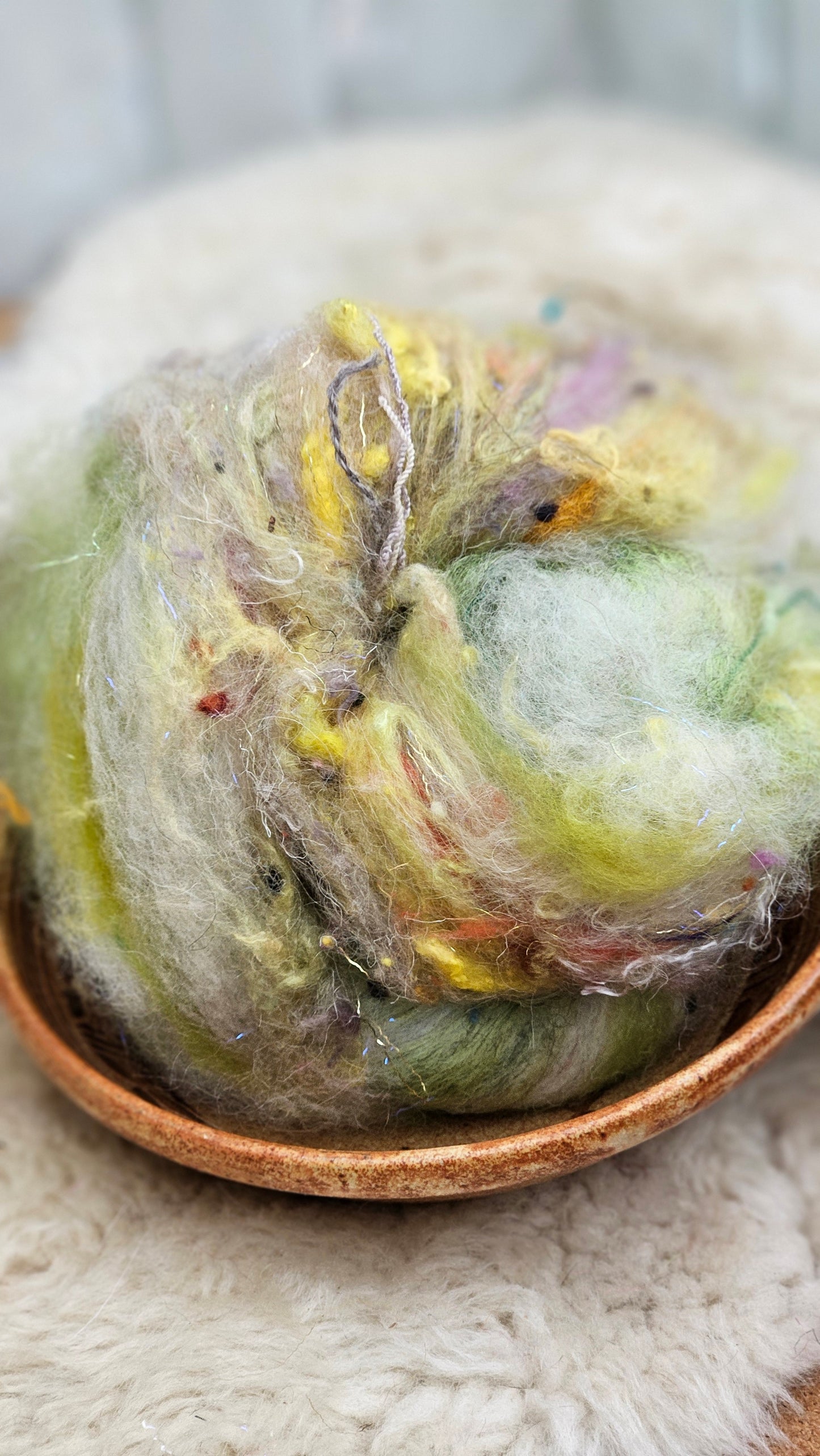 Luxe Layered Textured Art Batt - 028 - 2 ounces | 57 grams