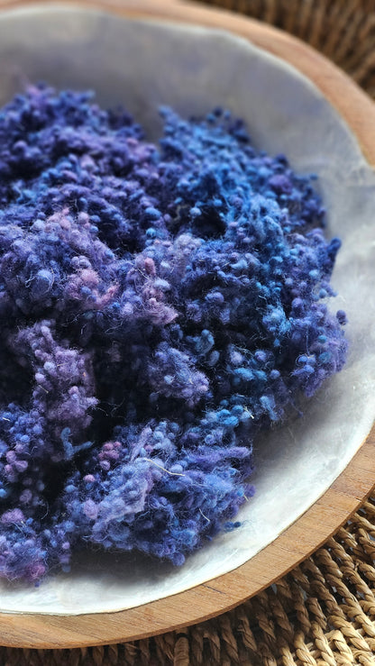 Alesia - hand-dyed fine wool nepps for fiber blending and felting - 1 oz | 28 g