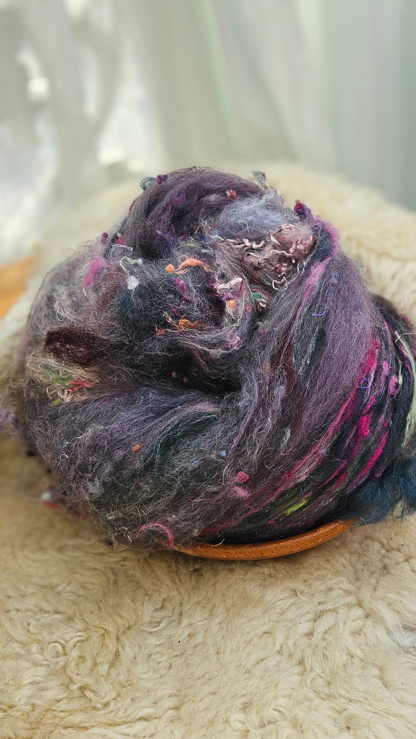 Luxe Layered Textured XL Art Batt - 252 - 4.2 ounces | 119 grams