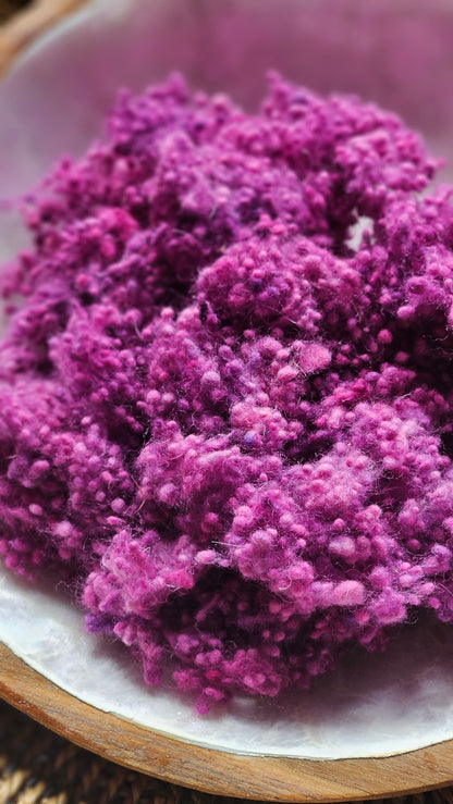Carnac - hand-dyed fine wool nepps for fiber blending and felting - 1 oz | 28 g