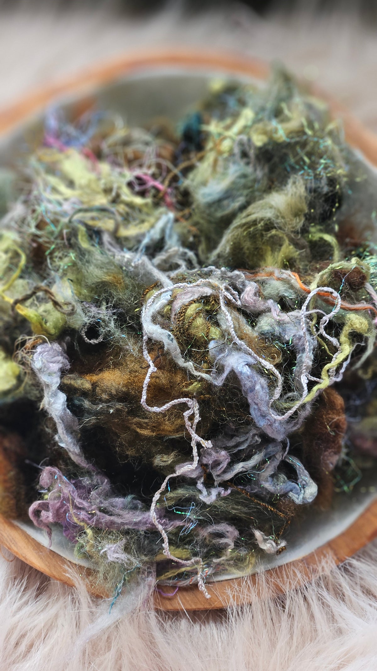 Hollow Confession - hand-dyed wool alpaca bamboo texture blend - 4 ounces | 114 grams
