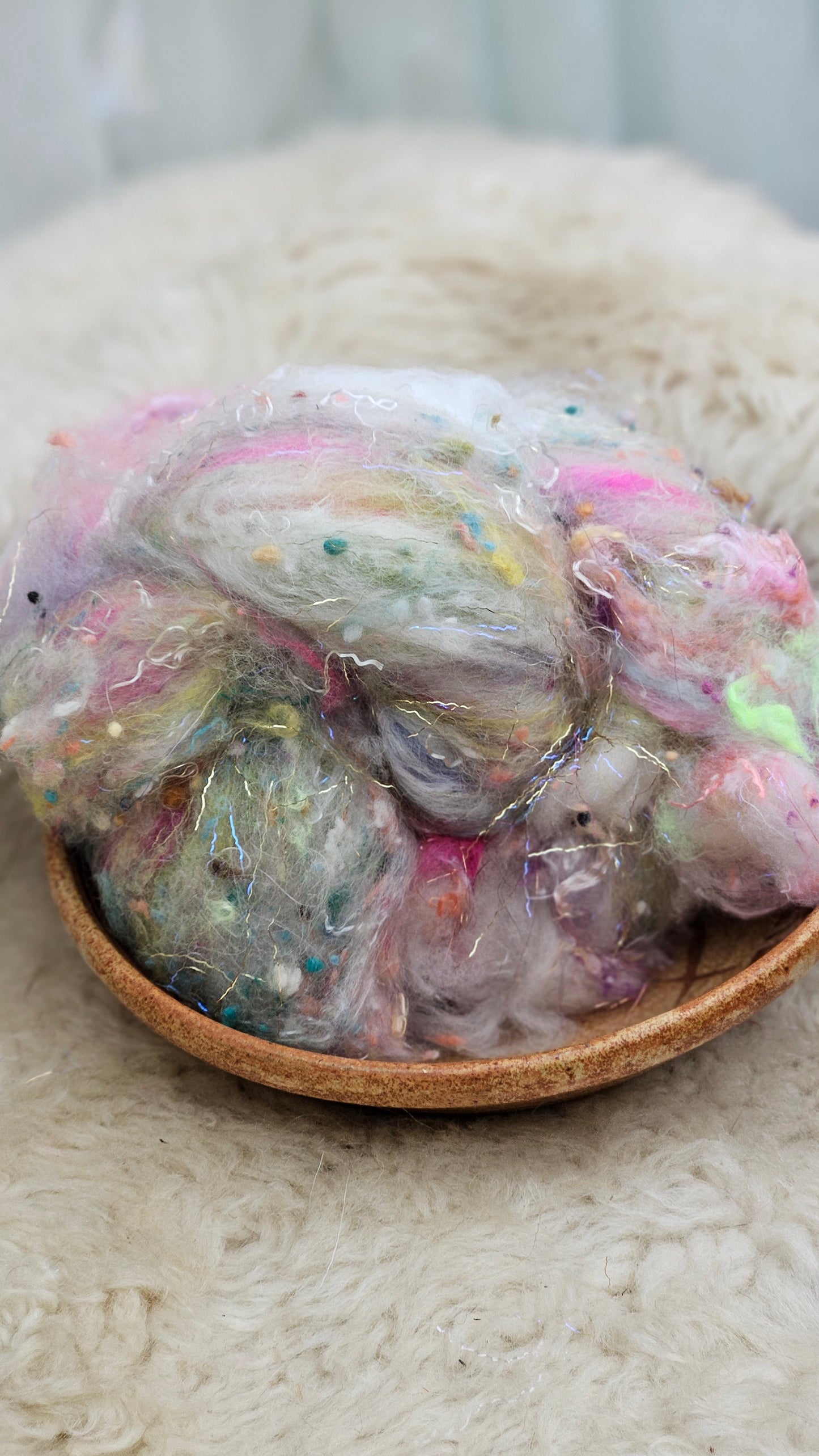 Luxe Layered Textured Art Batt - 019- 2 ounces | 57 grams