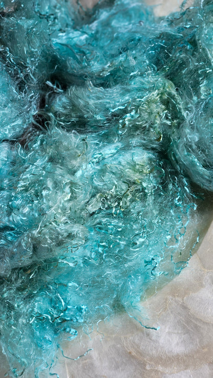 BROOKITE - eucalyptus crimp fiber for spinning, blending & felting - 2 oz | 57 g