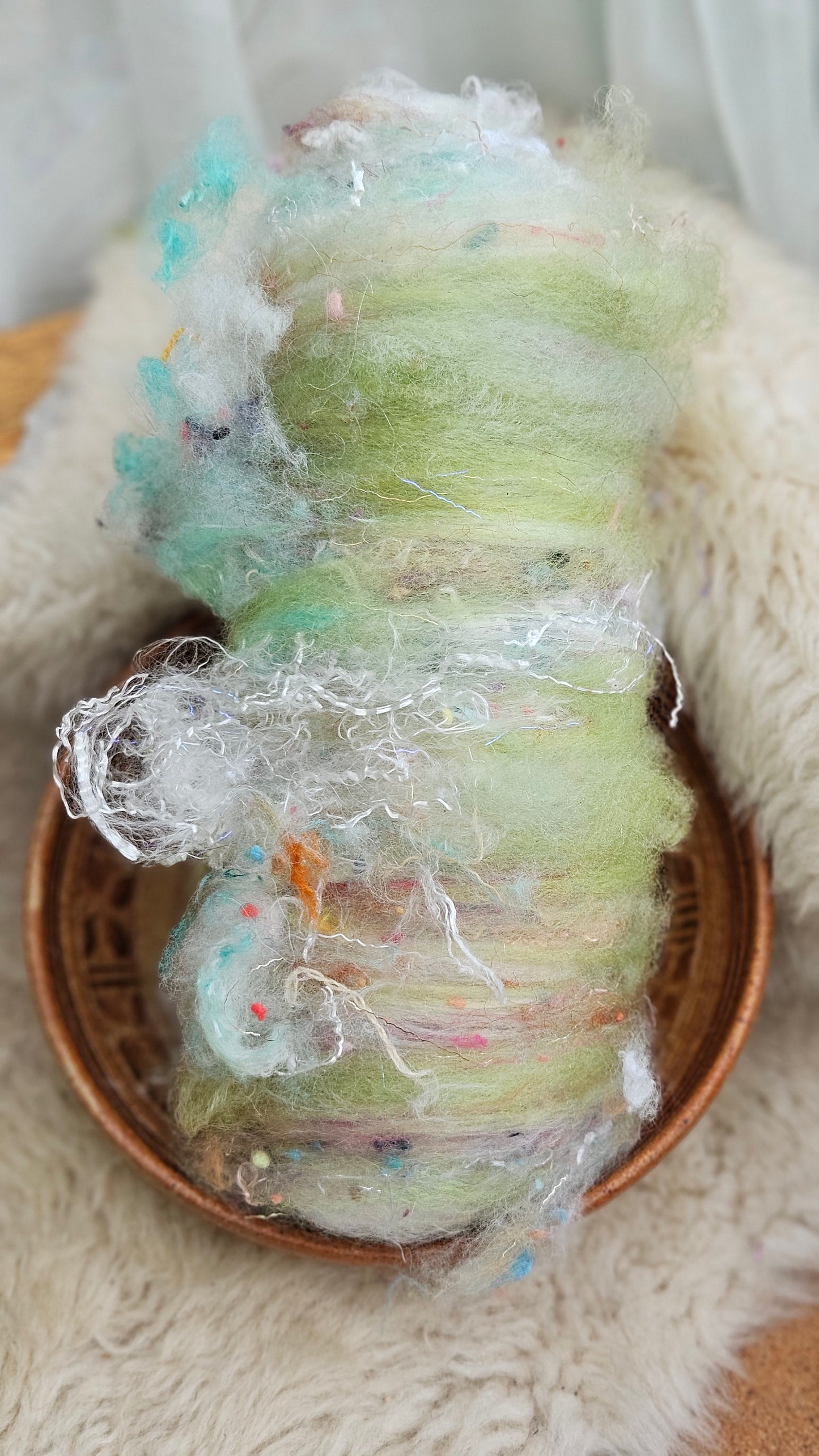 Luxe Layered Textured XL Art Batt - 243 - 3.5 ounces | 99 grams