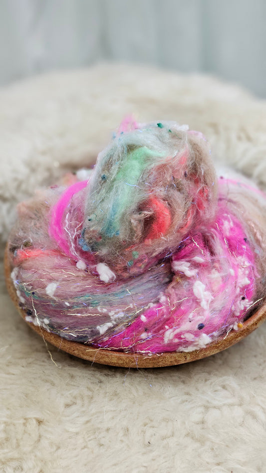 Luxe Layered Textured Art Batt - 002 - 2 ounces | 57 grams