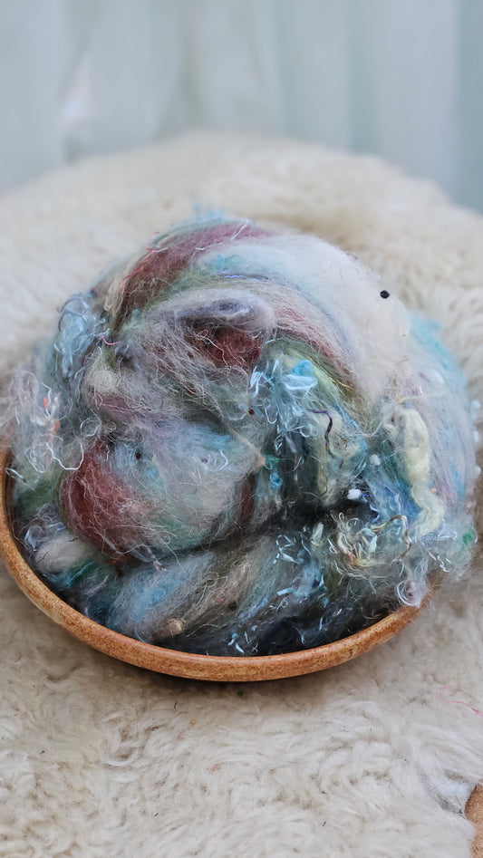 Luxe Layered Textured Art Batt - 045 - 2 ounces | 57 grams