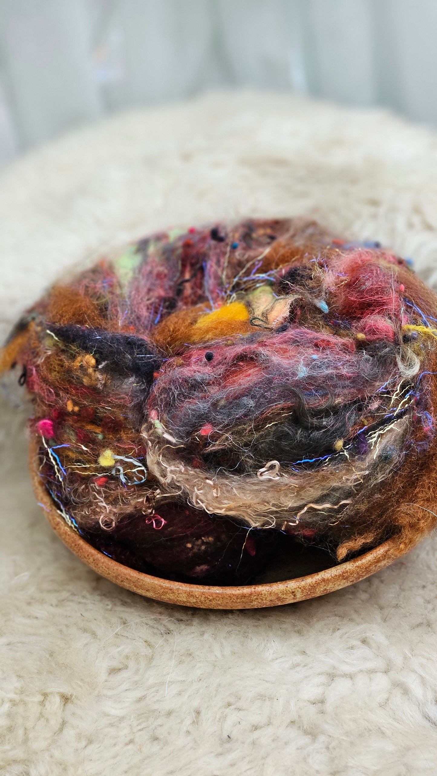 Luxe Layered Textured Art Batt - 003 - 2 ounces | 57 grams