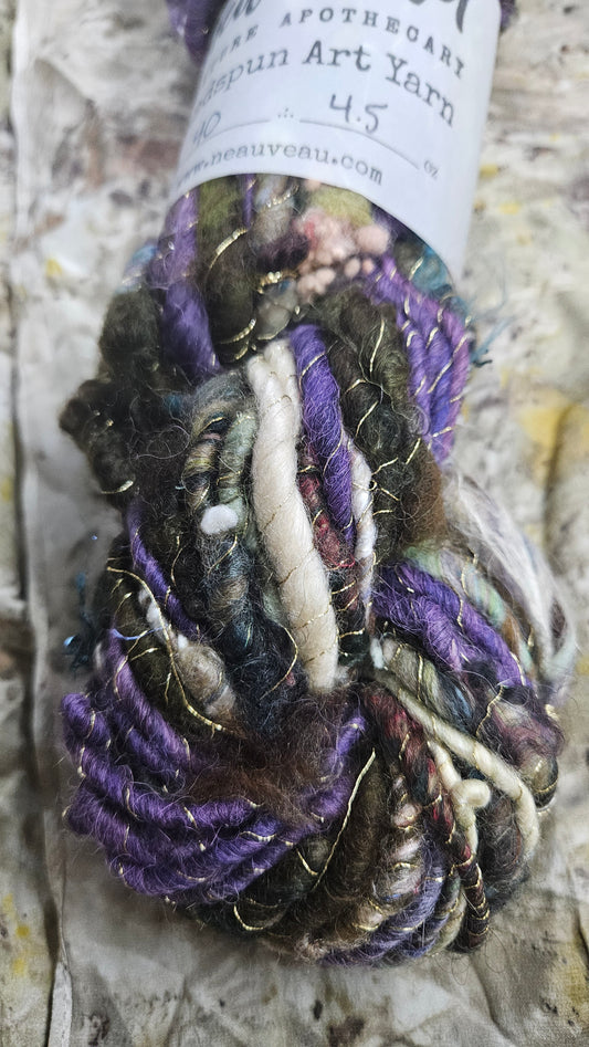 Handspun Bulky Art Yarn - Enchanted Forest Collection 11