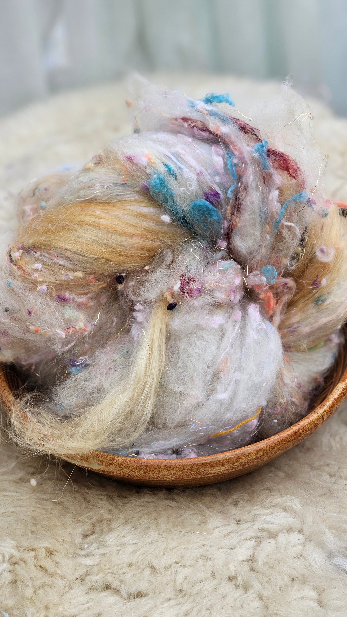 Luxe Layered Textured XL Art Batt - 225 - 3.2 ounces | 91 grams