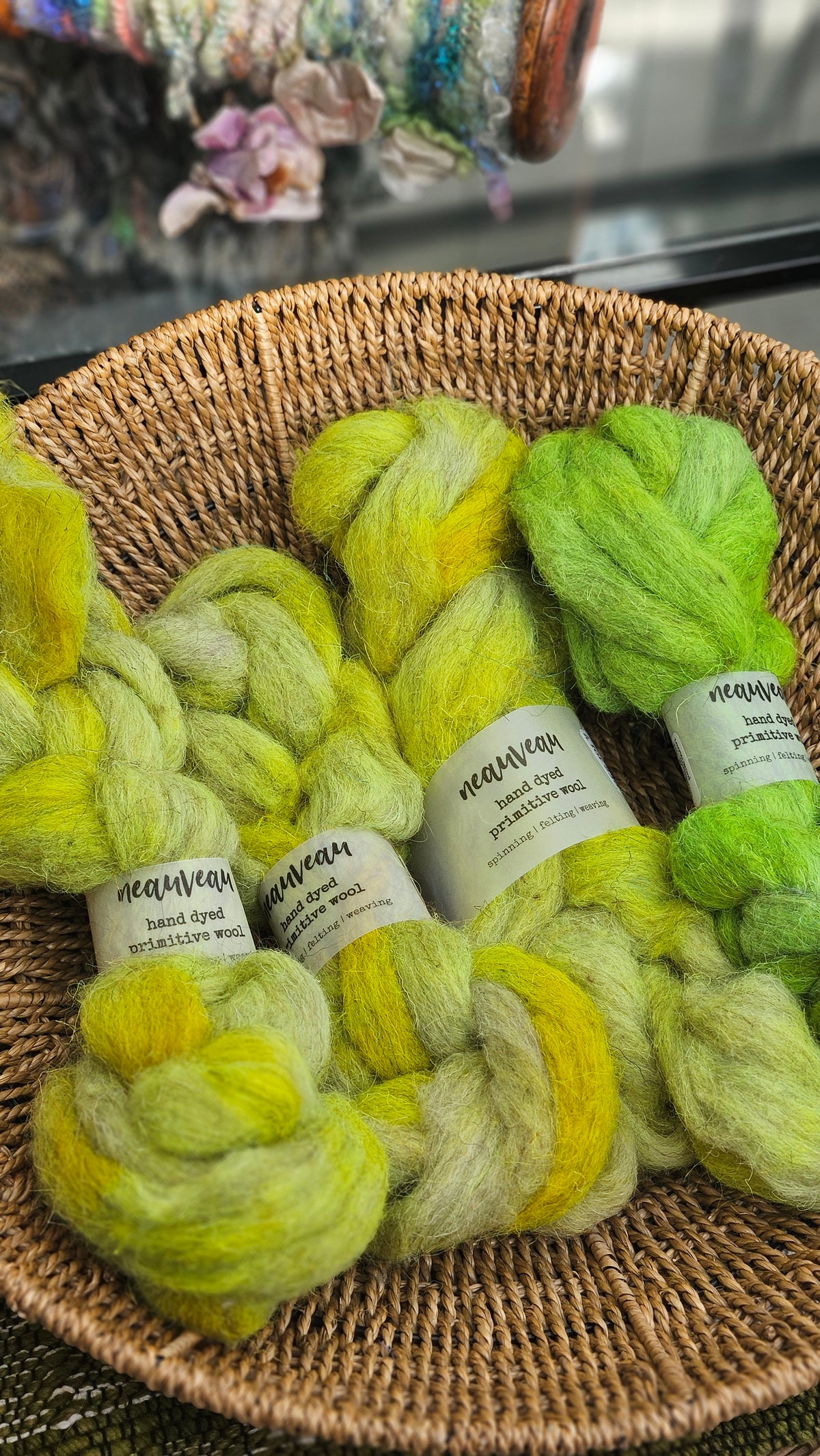 Flintlight - primitive hand dyed wool roving for felting and blending - 2 ounces | 57 grams