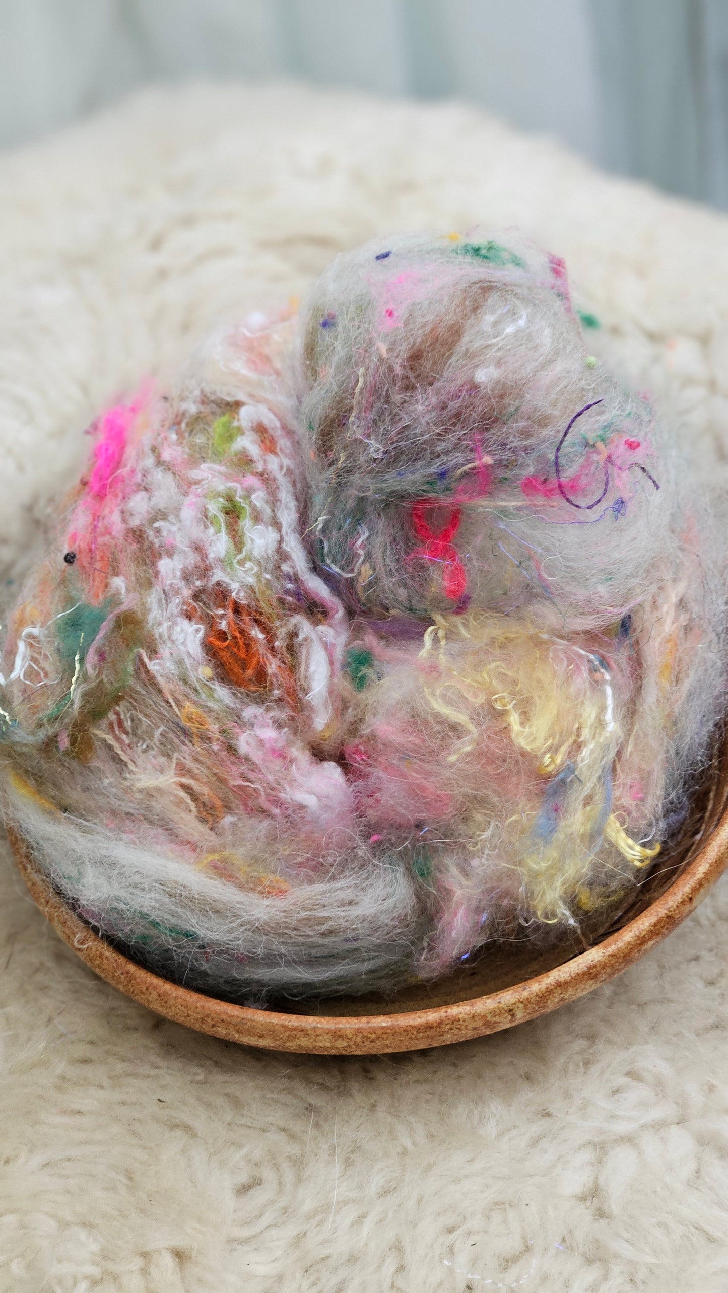 Luxe Layered Textured Art Batt - 021 - 2 ounces | 57 grams