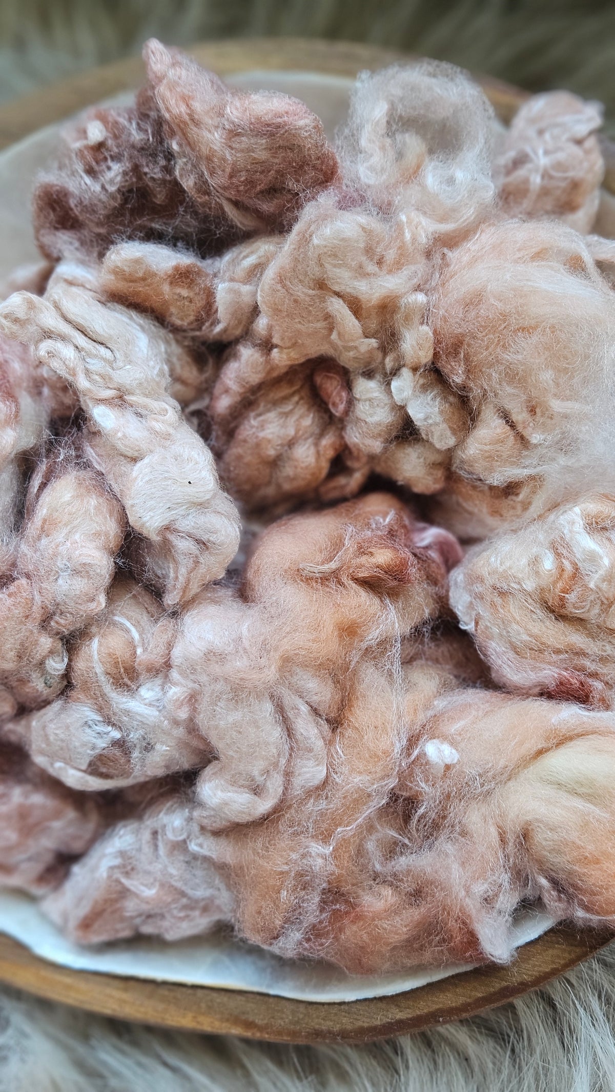 Moscato - hand-dyed fine wool and silky bamboo mill ends - 5 oz |  142 g