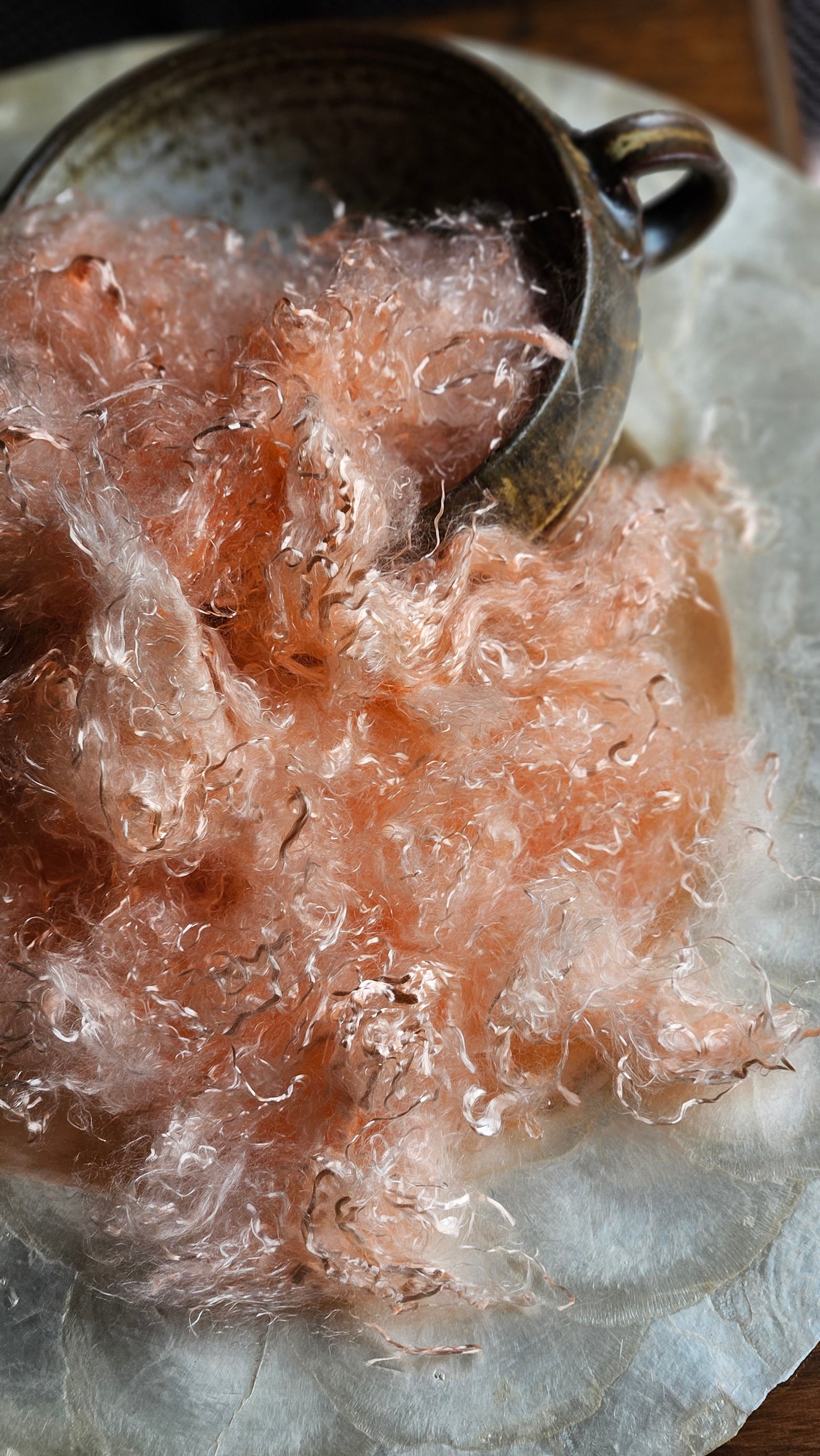 STILBITE - hand-dyed eucalyptus crimp faux-silk for art yarn embellishing, fiber blending, felting, and papermaking - 2 oz | 57 g