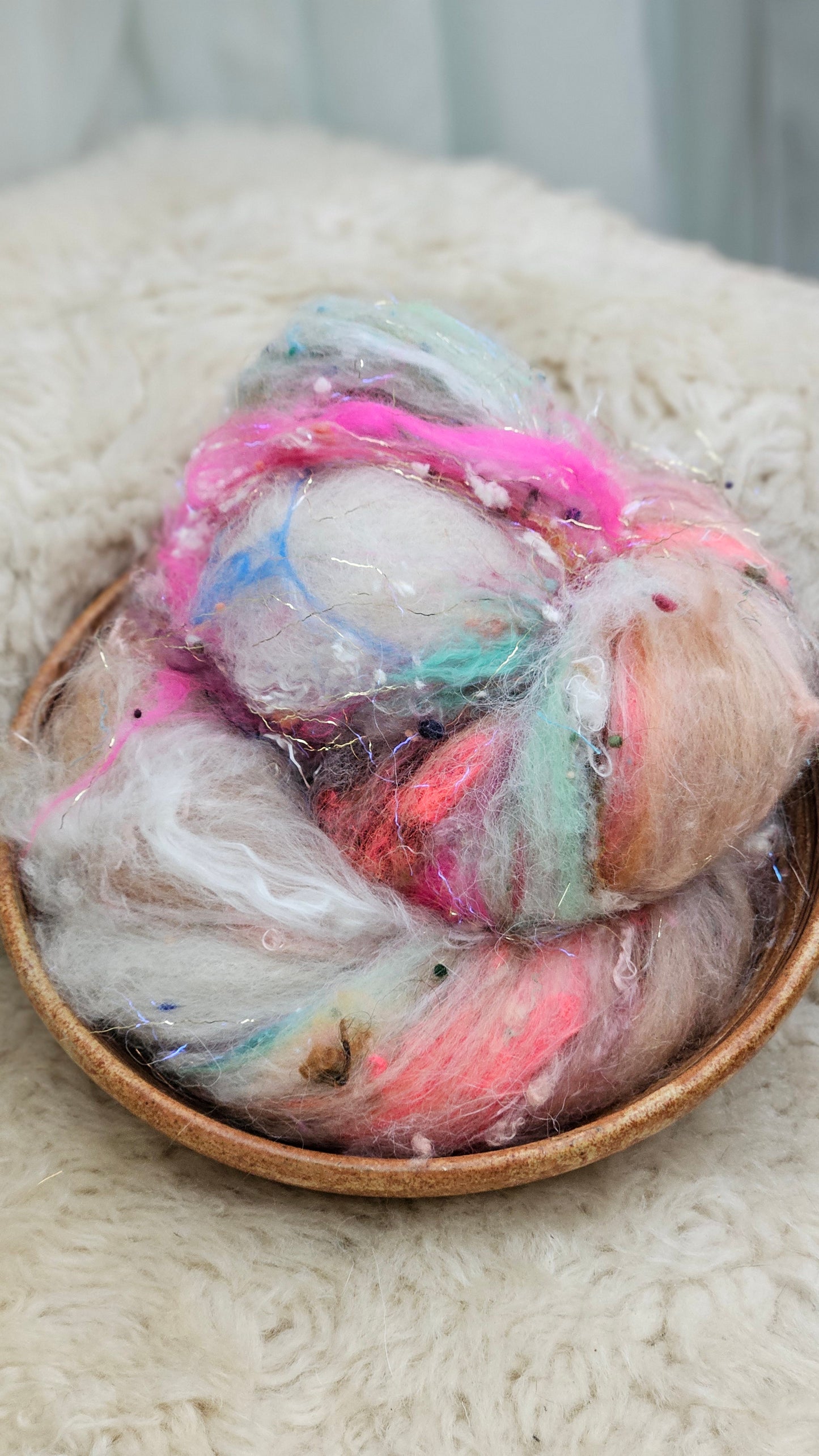 Luxe Layered Textured Art Batt - 002 - 2 ounces | 57 grams