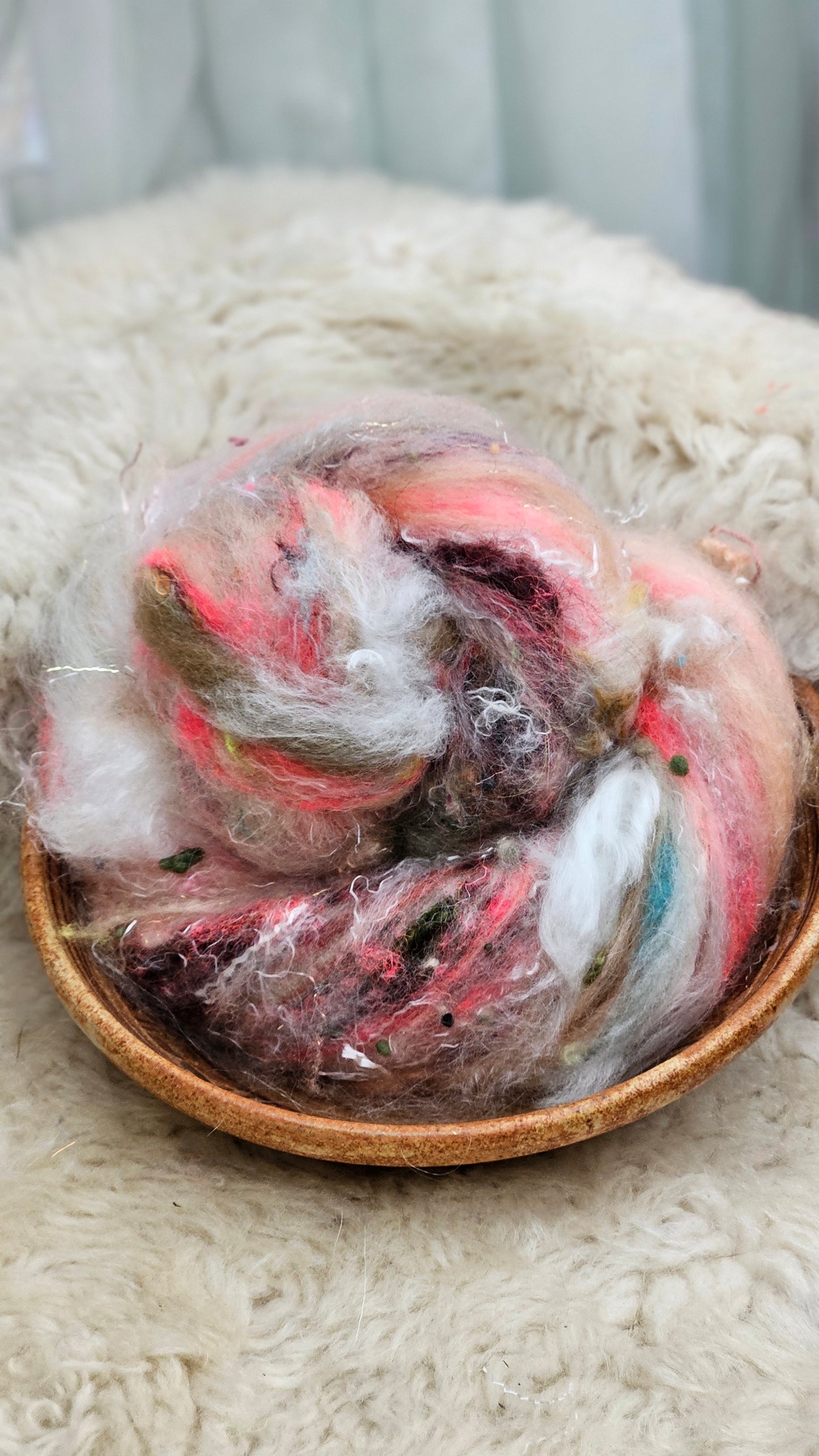 Luxe Layered Textured Art Batt - 011 - 2 ounces | 57 grams