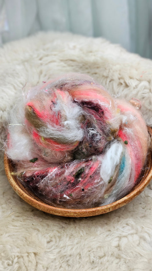 Luxe Layered Textured Art Batt - 011 - 2 ounces | 57 grams