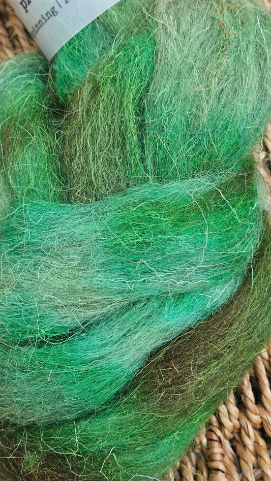 Yule - primitive hand dyed wool roving for felting and blending - 2 ounces | 57 grams