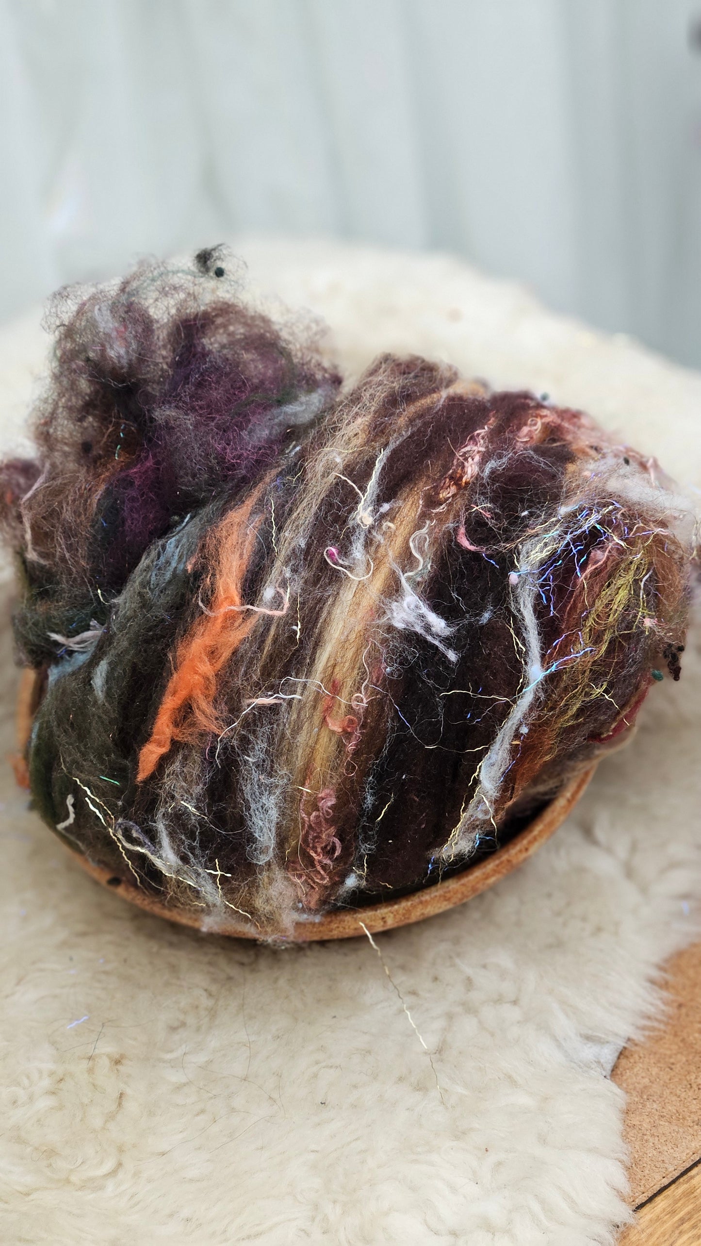 Luxe Layered Textured XL Art Batt - 206 - 4.7 ounces | 133 grams