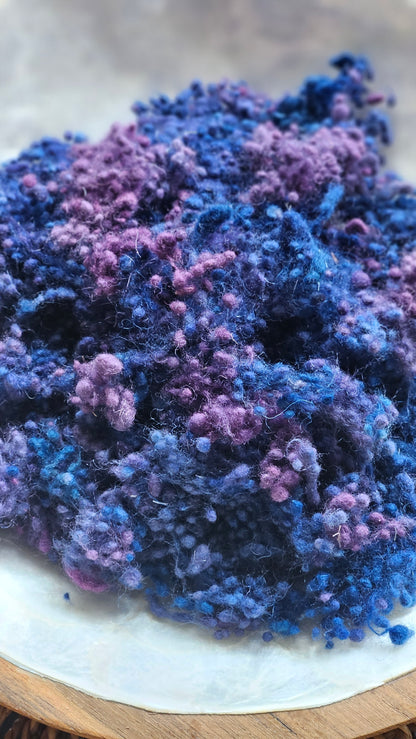 Sirmium - hand-dyed fine wool nepps for fiber blending and felting - 1 oz | 28 g