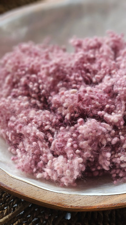 Noviodunum - hand-dyed fine wool nepps for fiber blending and felting - 1 oz | 28 g