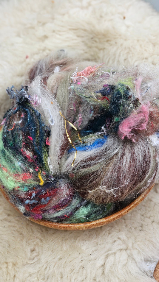 Luxe Layered Textured XL Art Batt - 216 - 3.4 ounces | 96 grams