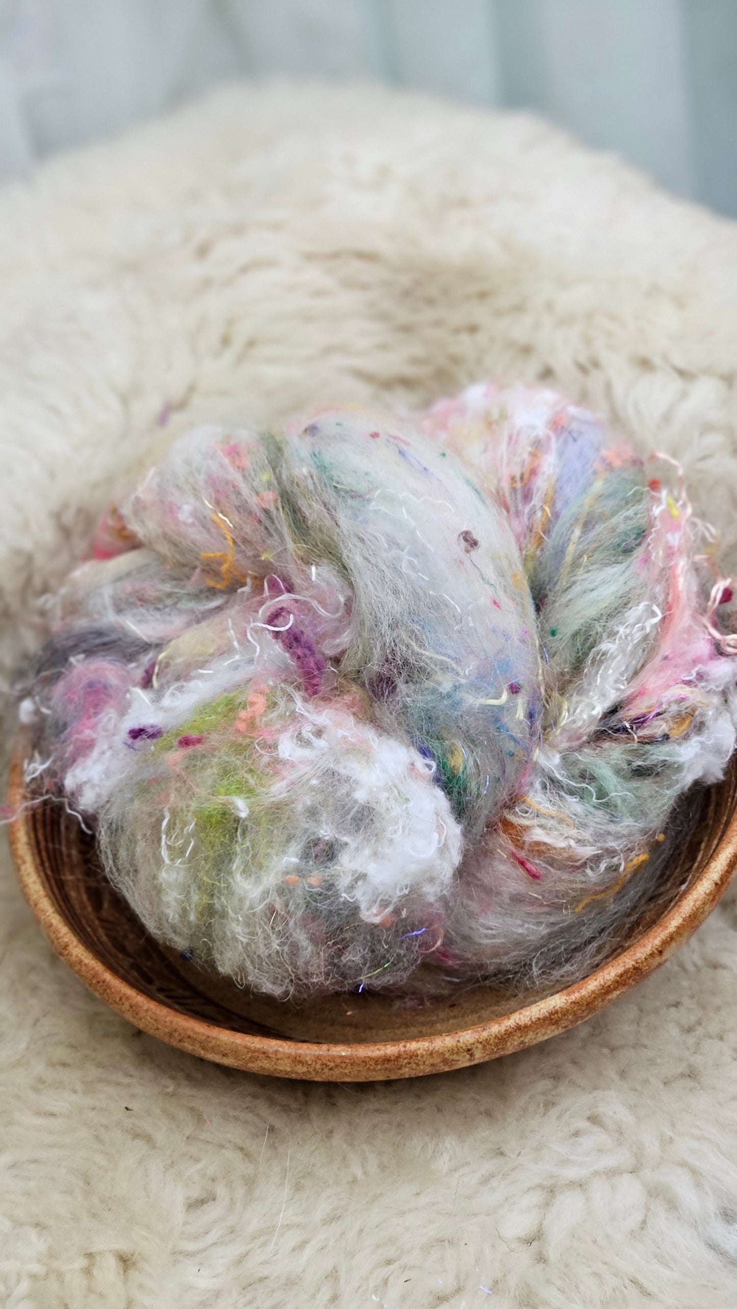 Luxe Layered Textured Art Batt - 025 - 2 ounces | 57 grams