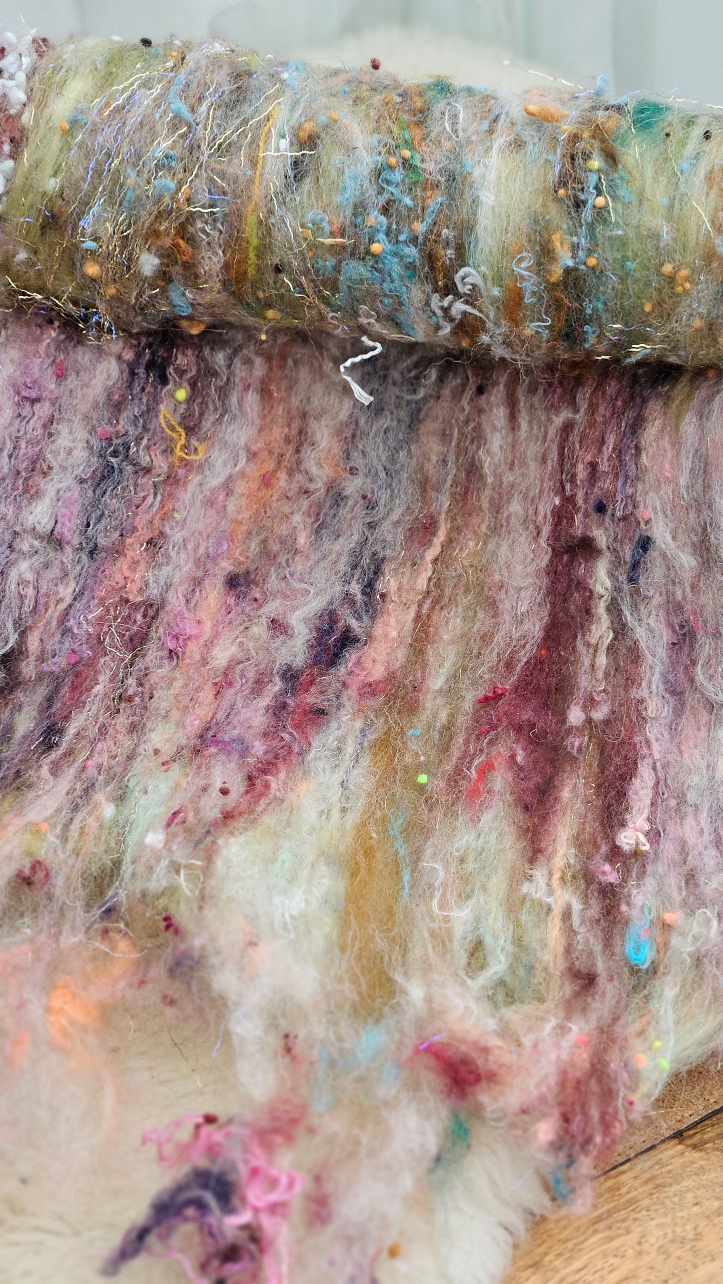 Luxe Layered Textured XL Art Batt - 203 - 3.7 ounces | 105 grams