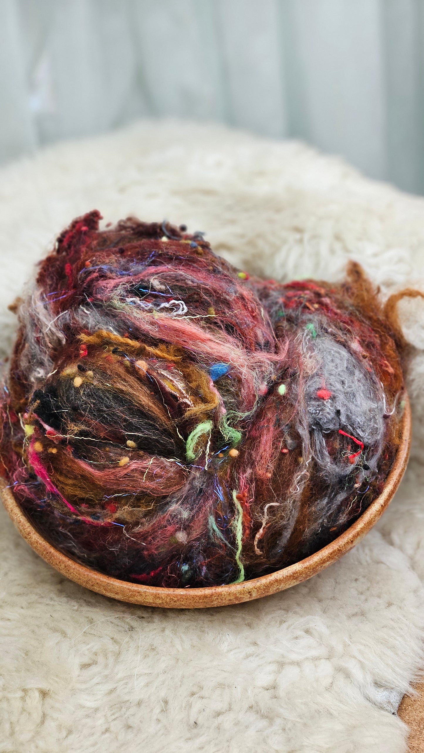 Luxe Layered Textured Art Batt - 003 - 2 ounces | 57 grams