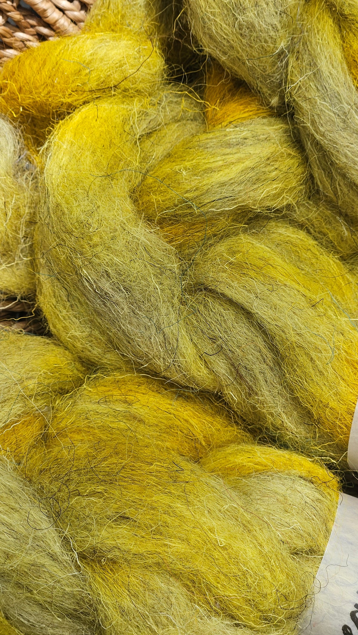 Hayloft - primitive hand dyed wool roving for felting and blending - 2 ounces | 57 grams