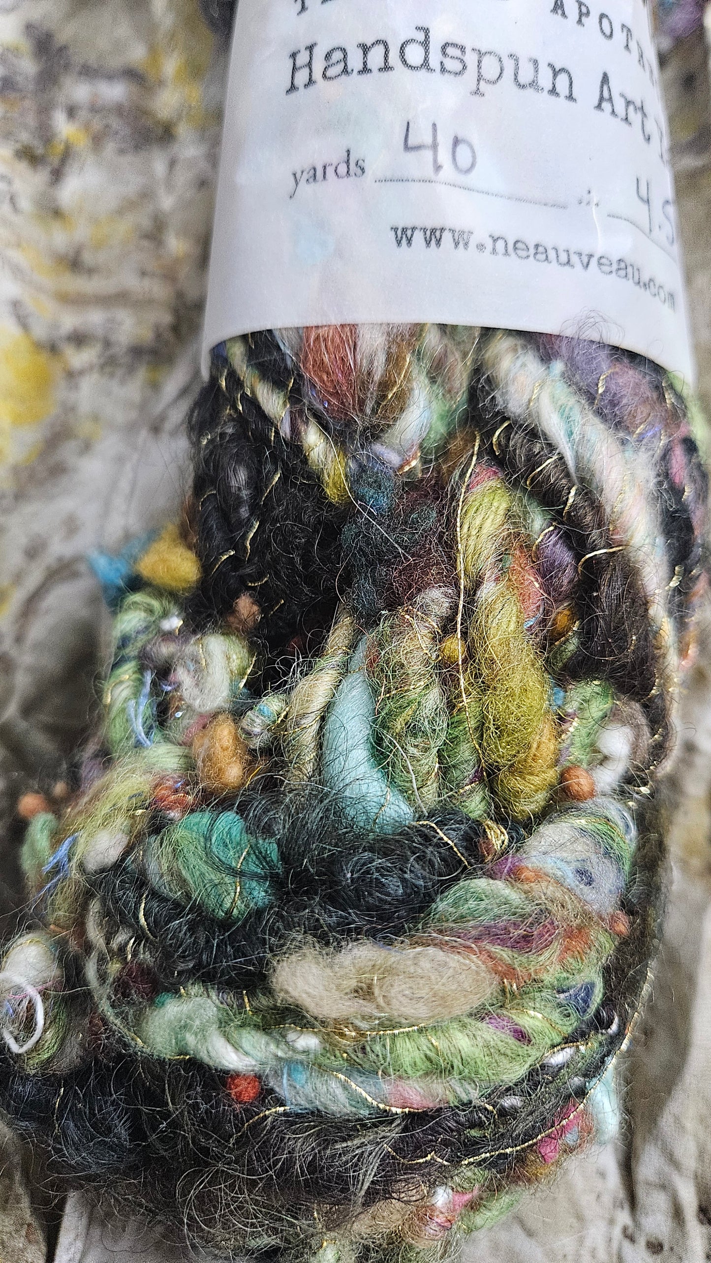 Handspun Bulky Art Yarn - Enchanted Forest Collection 02