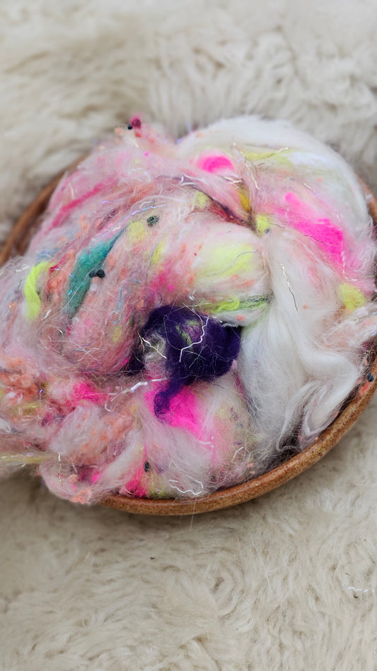 Luxe Layered Textured Art Batt - 008 - 2 ounces | 57 grams