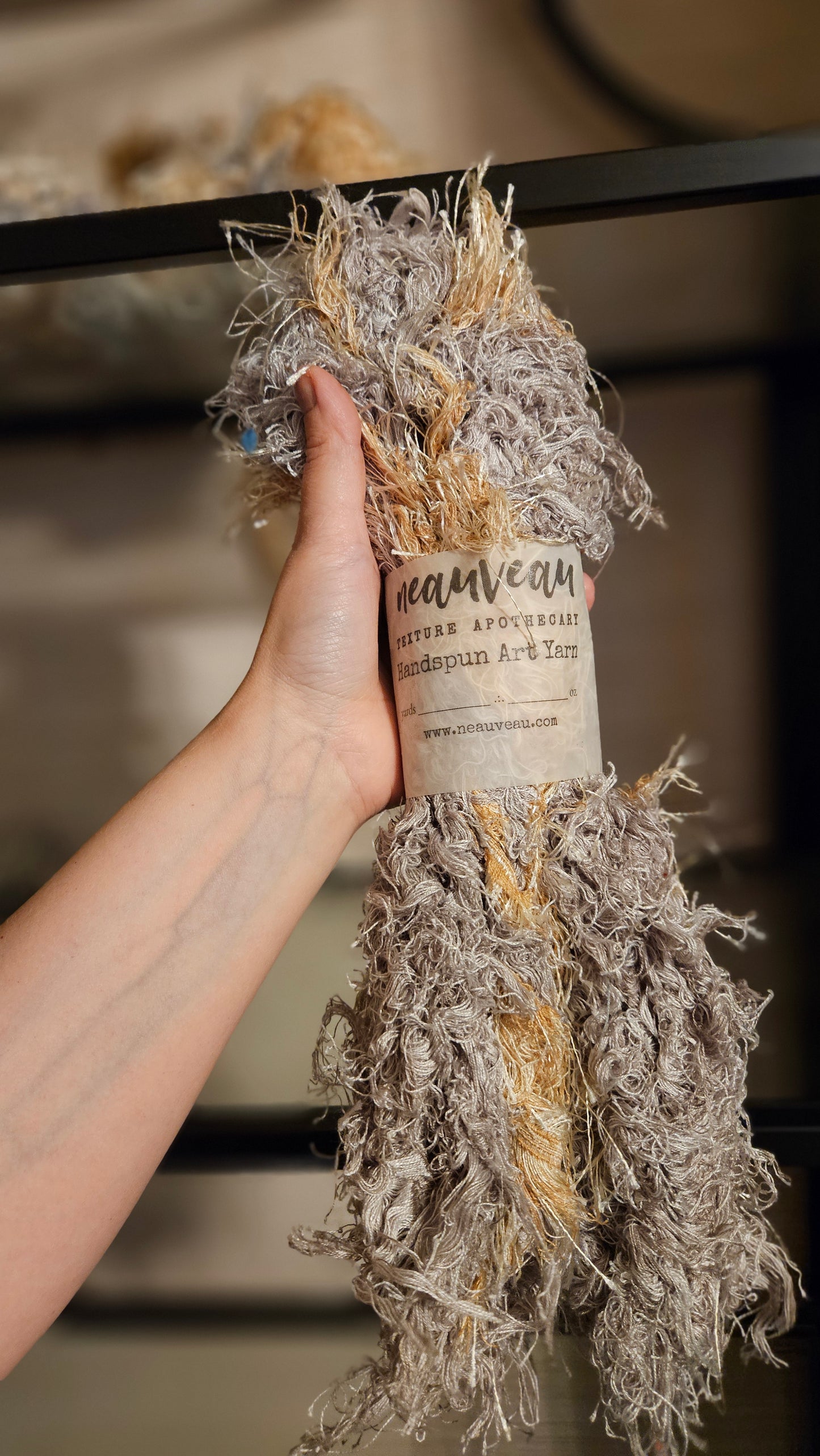 6 Skeins of Super Bulky Experimental Fringe Garland Shaggy Boa Selvedge Yarn