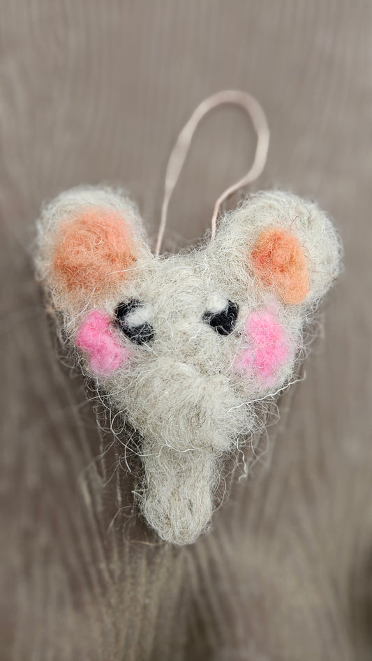 Lucy Jo Felts: Elephant Ornament
