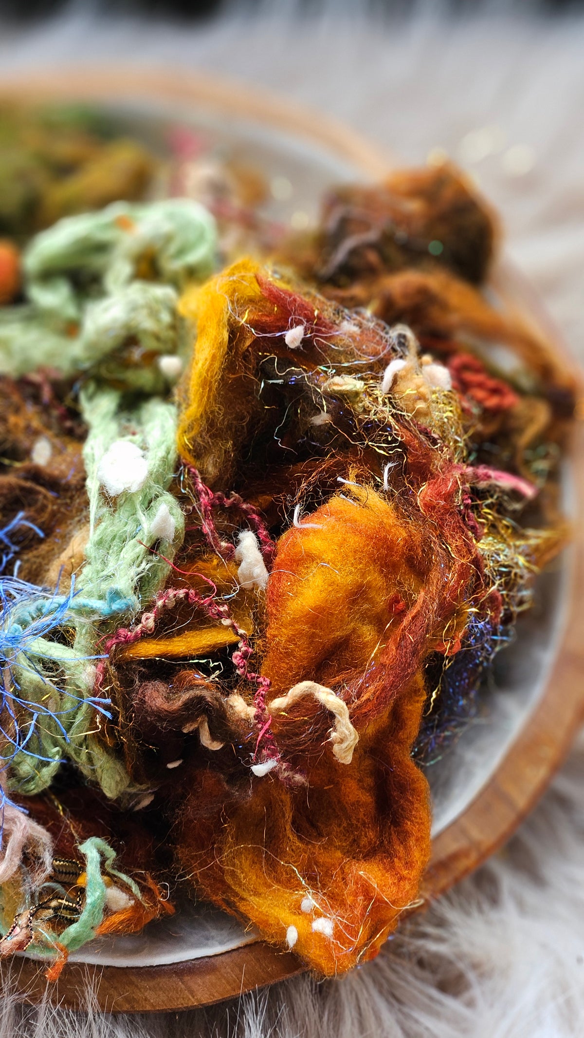 Unspoken Gold - hand-dyed wool alpaca bamboo texture blend - 4 ounces | 114 grams